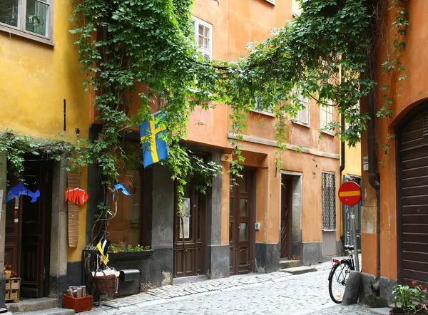 Ulica w Sztokholmie, Szwecja — Zdjęcie stockowe