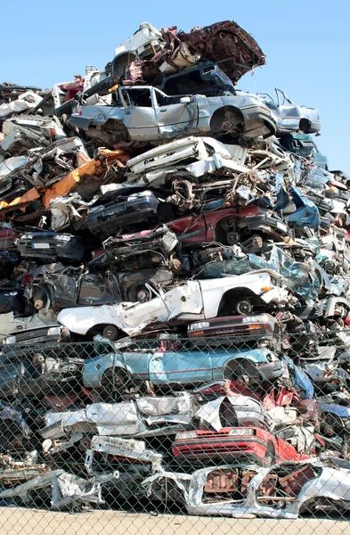 Cars junkyard — Stock Photo, Image
