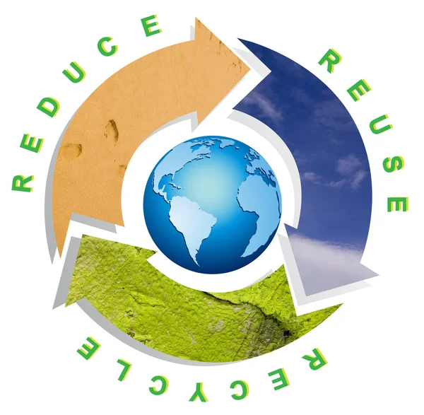 Medio ambiente limpio - reciclaje conceptual —  Fotos de Stock