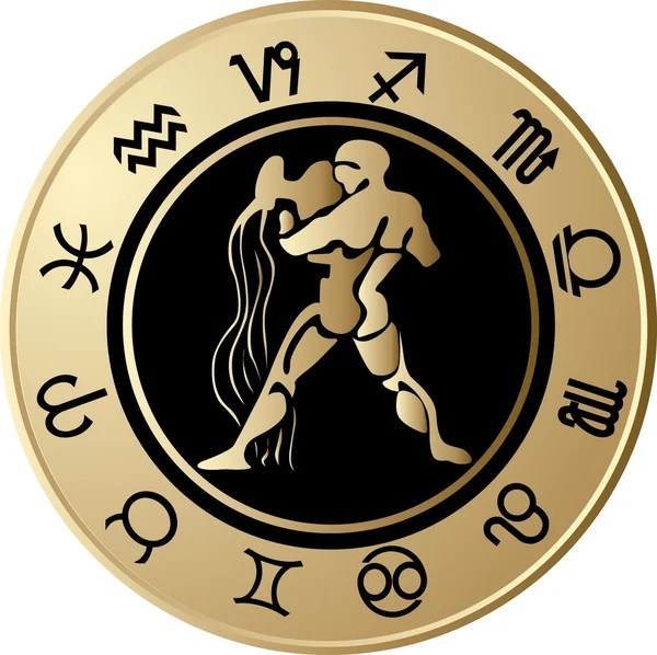 Horoskop Vodnář — Stockový vektor