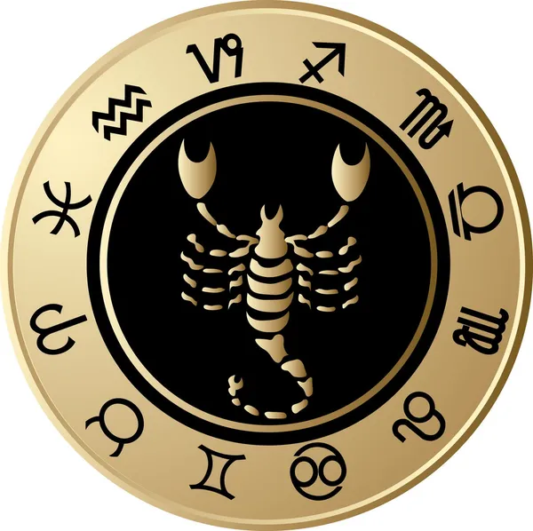 Horoskop Skorpionen — Stock vektor