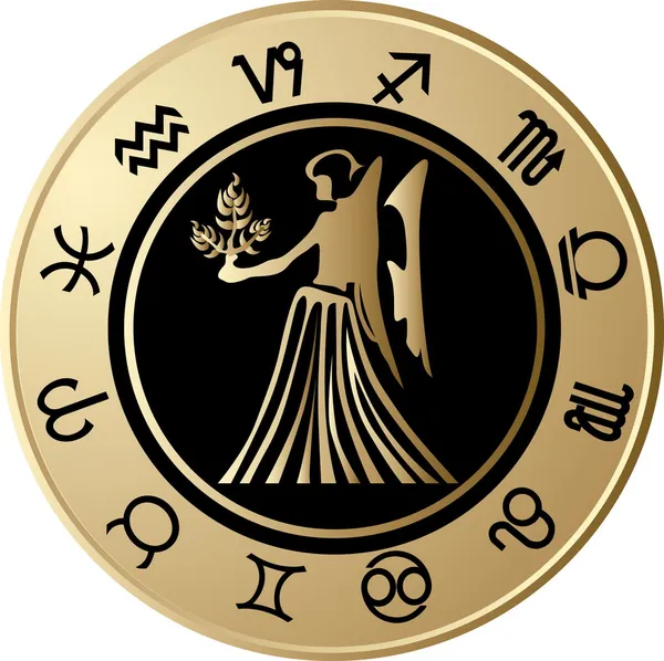 Horoskop Jungfrau — Stockvektor