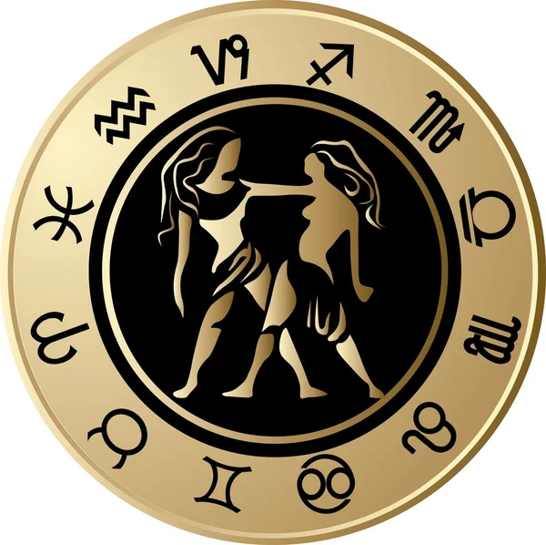 Horoskop gemini — Stock vektor