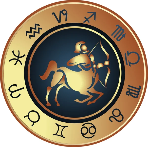 Horoscope Sagittaire — Image vectorielle