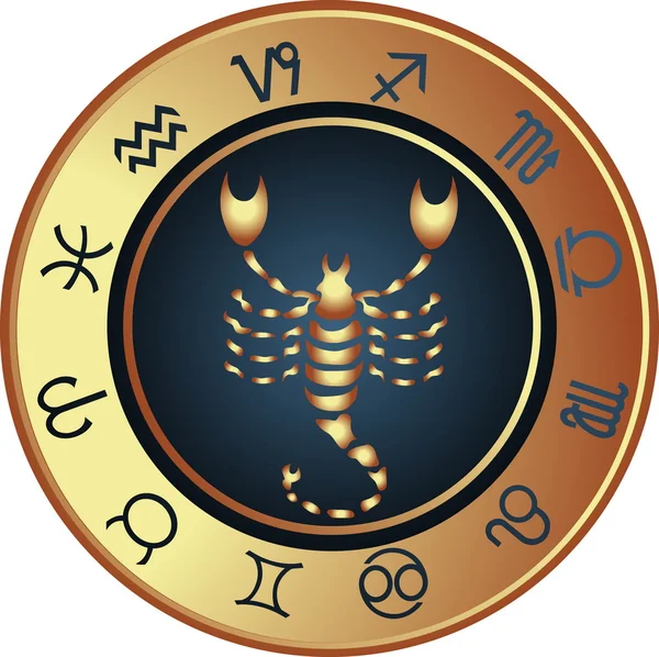Horoskop Skorpion — Stockvektor