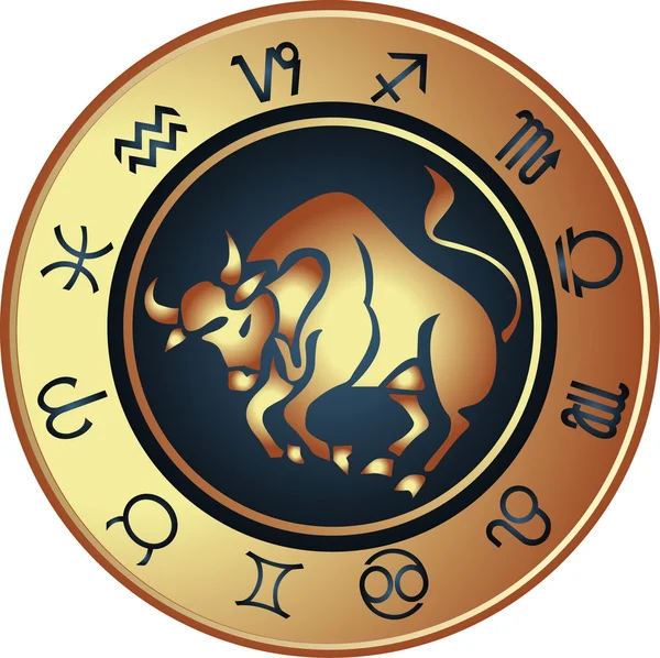 Horoscope Taureau — Image vectorielle