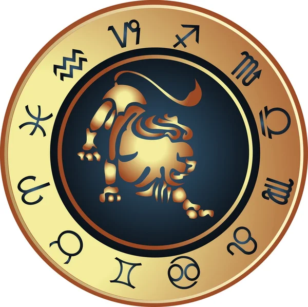 Horoskop leo — Stockový vektor