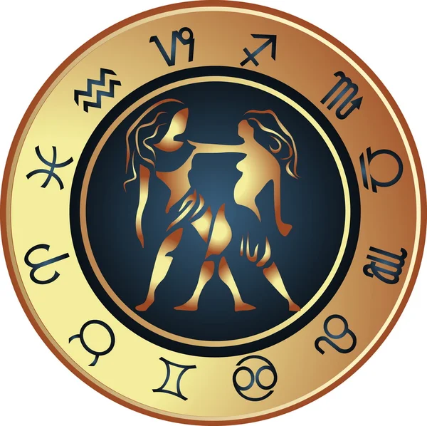 Horoscoop Tweelingen — Stockvector
