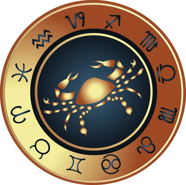 Horoskop Krebs — Stockvektor