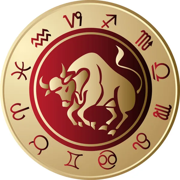Horoskop Oxen — Stock vektor