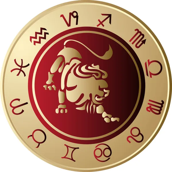 Horoskop leo — Stock vektor