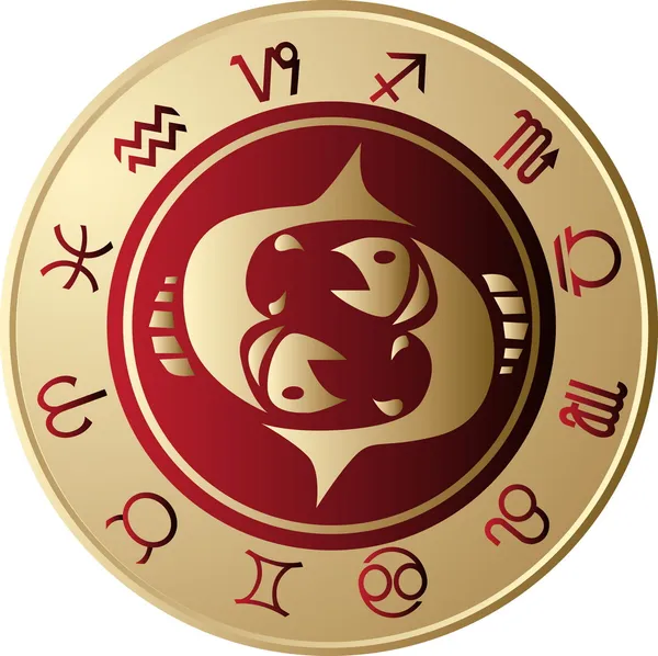 Horoskop Ryby — Wektor stockowy