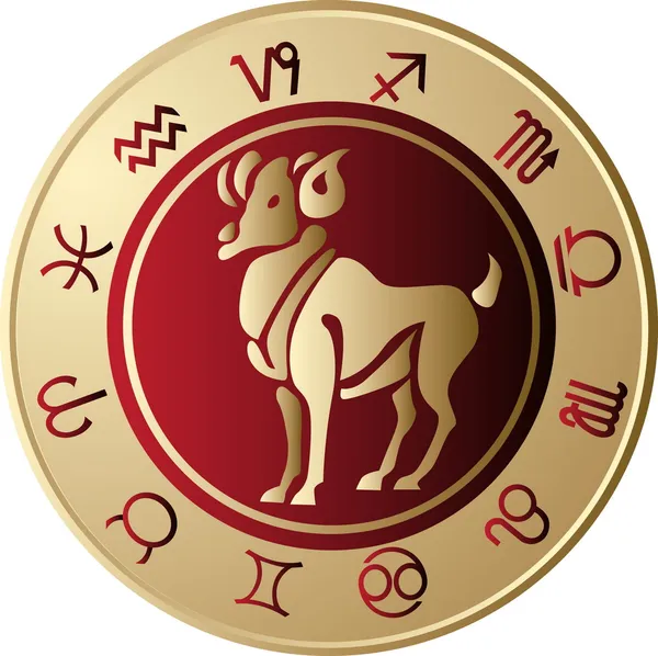 Horoscoop Ram — Stockvector