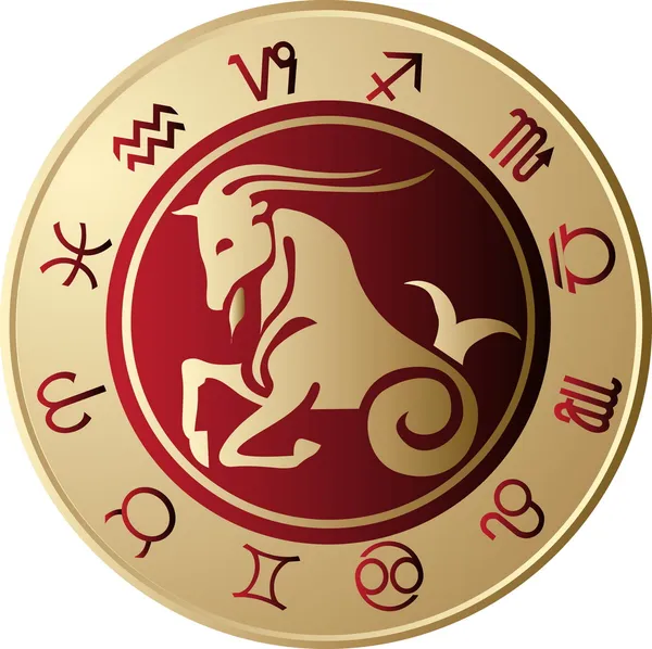 Horoskop Steinbock — Stockvektor