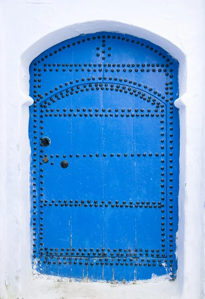 Très vieille porte en bois du Maroc — Photo
