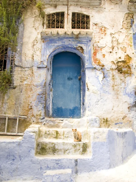 Typical street in chefchaouen — Stock Photo, Image