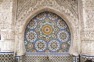 Pavilion at the Menara outside Marrakech medina's wall, Morocco clipart