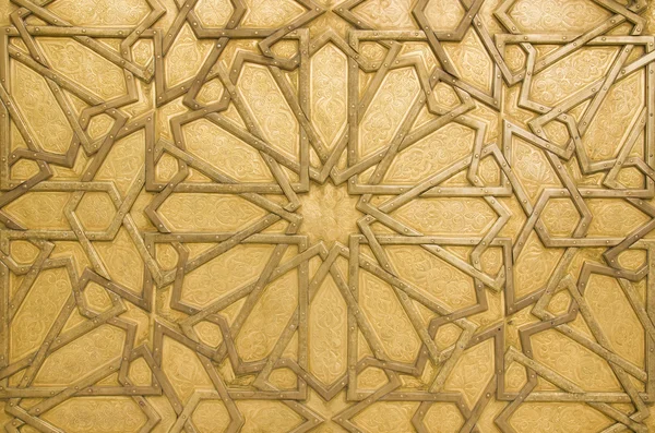Традиционные винтажные детали двери, Марокко — стоковое фото