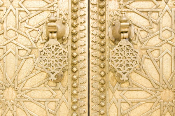 Detalle vintage tradicional de la puerta, Marruecos —  Fotos de Stock