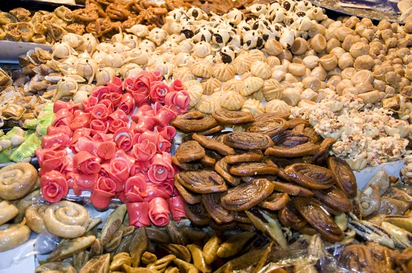 Sweets at moroccan market — Stock Photo, Image