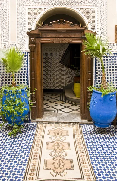A hotel belső, Marokkó, — Stock Fotó