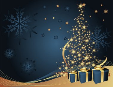 Merry Christmas and Happy New Year collection clipart