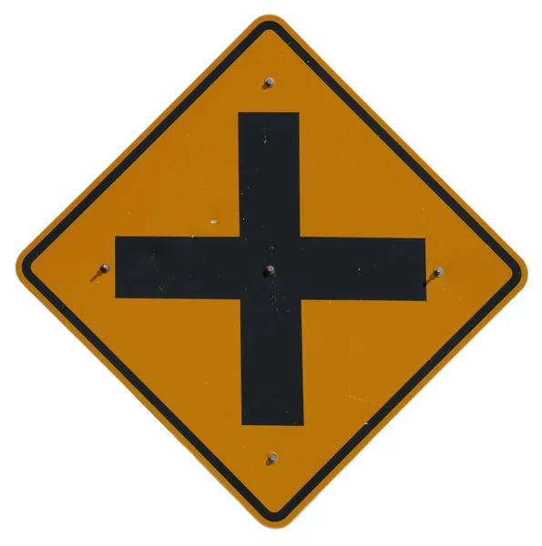 4-weg kruispunt — Stockfoto