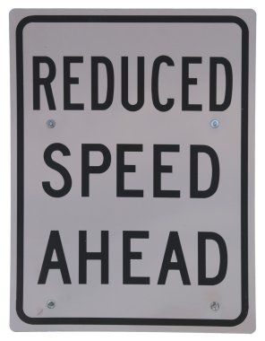 Reduced Speed Ahead clipart