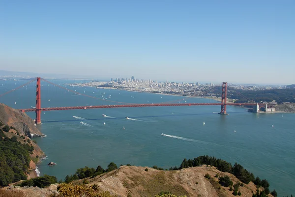 Puerta de oro y San Francisco — Foto de Stock