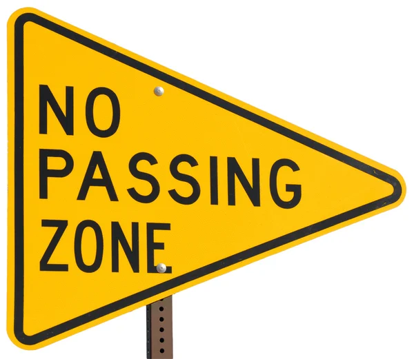 No Passing Zone — Stock Photo, Image