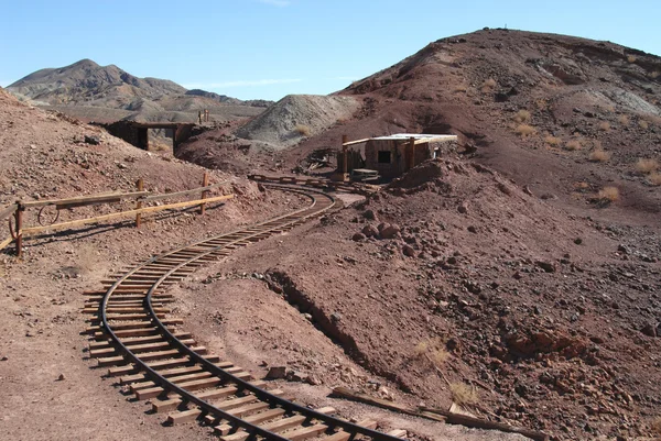 Ferrocarril minero — Foto de Stock