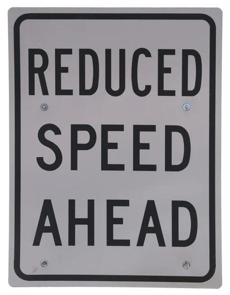 Reduced Speed Ahead — Stock Photo, Image