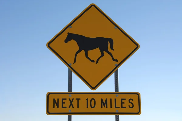 stock image Horse Crossing Next 10 Miles