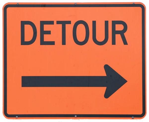 Detour Right — Stock Photo, Image
