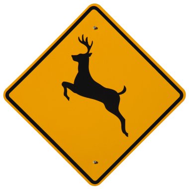 Deer Crossing clipart