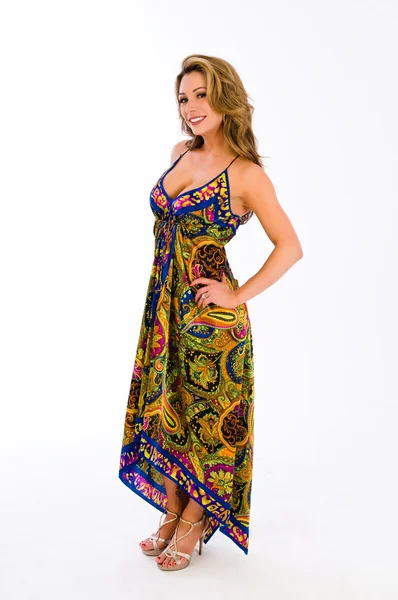 Paisley šaty — Stock fotografie