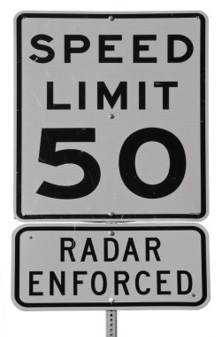 Speed Limit 50 clipart