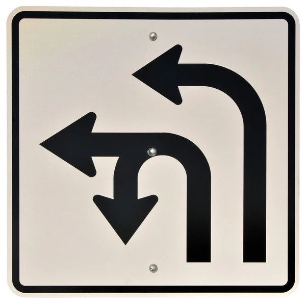 Izquierda & U-Turn — Foto de Stock