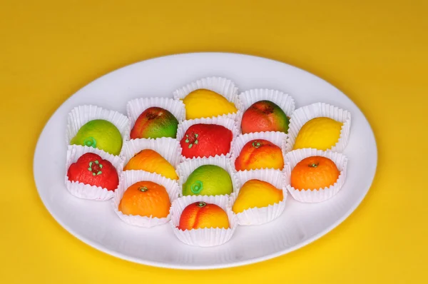 Marzipan fruits — Stock Photo, Image