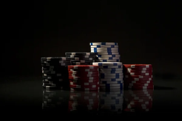 Poker Chips Stockafbeelding