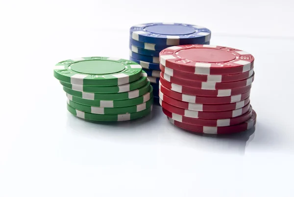 Pokerchips Stockfoto