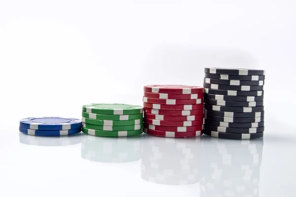 Fichas de Poker Fotografia De Stock