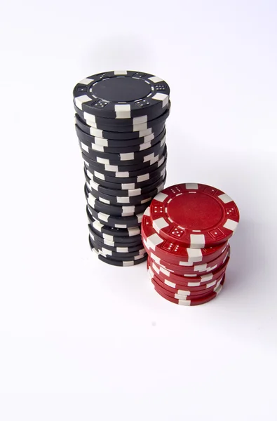 Fichas de Poker Imagens Royalty-Free