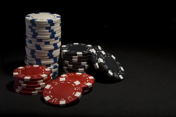 Poker Chips Rechtenvrije Stockafbeeldingen