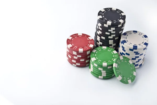 Фішки для покеру Стокове Фото