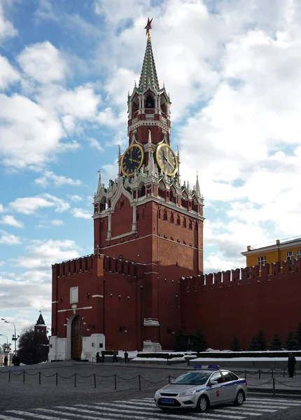 Spasski toren van het kremlin van Moskou — Stockfoto
