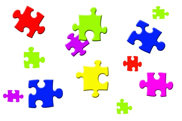 stock image COLORFUL PUZZLE PIECES