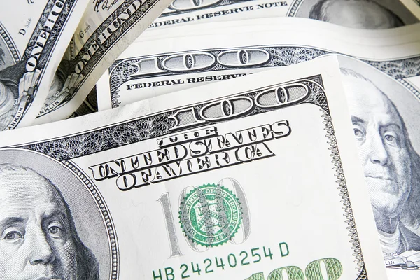 100 dollar bills close up 3 — Stock Photo, Image