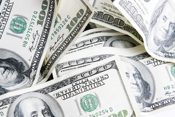 100 dollar bills close up 2 — Stock Photo, Image