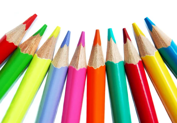 stock image Colorful pencils isolated